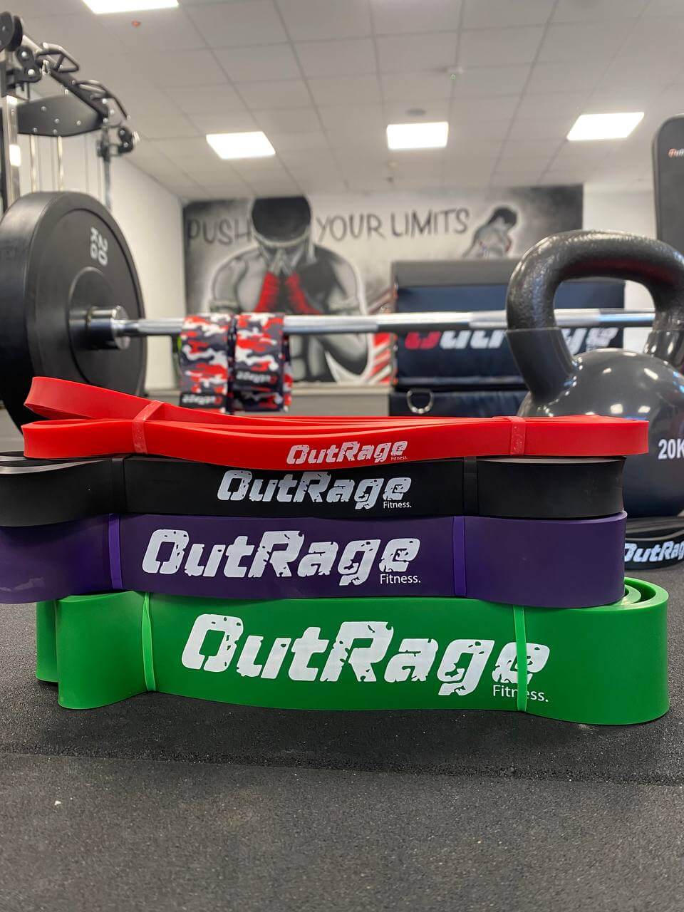 גומיות התנגדות OutRage Fitness במגוון דרגות — תמונה 2