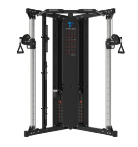 קרוס אובר מקצועי ALPHA עם 200 ק"ג משקולות מובנות לאימון כוח ביתי מתקדם