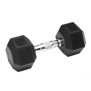 משקולת משושה בציפוי גומי 10 ק"ג – אידיאלית לאימוני כוח בבית ובחדר כוש